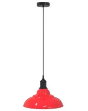 Czerwona lampa wisząca z regulacją wysokości F011-Tovian w sklepie aosom.live