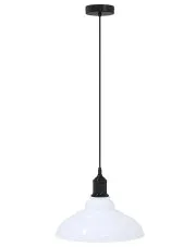 Biała lampa wisząca z regulacją wysokości F012-Tovian w sklepie aosom.live