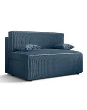 Niebieska tapicerowana sofa rozkładana - Lunarox 3X w sklepie aosom.live