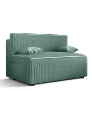 Miętowa tapicerowana sofa rozkładana - Lunarox 3X w sklepie aosom.live