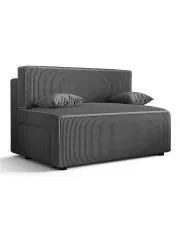 Ciemnoszara sztruksowa sofa rozkładana - Lunarox 3X w sklepie aosom.live