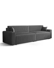 Ciemnoszara sofa rozkładana z funkcją spania - Almoria w sklepie aosom.live