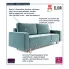 Błękitna sofa Eralis