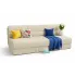 Beżowa rozkładana sofa sztruksowa - Aurevo