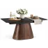 Nowoczesny rozkładany stół czarny + orzech - Comos