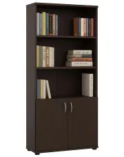 Klasyczny regał na książki, biblioteczka wenge - Madix w sklepie aosom.live