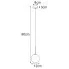 wymiary wiszacej lampu  M151 - Loxis