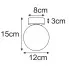 wymiary lampy sufitowej  M152 - Loxis