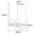 wymiary wiszacej lampy M156-Sindi