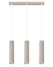 Loftowa potrójna lampa wisząca taupe - D298-Melson w sklepie aosom.live