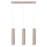 Loftowa potrójna lampa wisząca taupe - D298-Melson