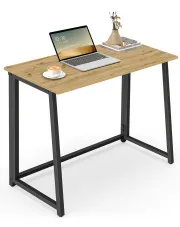 Składane biurko pod laptopa dąb artisan + czarny - Odix w sklepie aosom.live