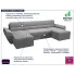 szara sofa narożna Meltaro