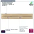 Półka ścienna minimalistyczna Fienna 7X