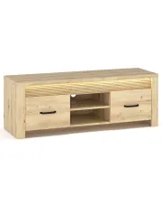 Nowoczesna szafka RTV podświetlana dąb artisan - Fienna 10X w sklepie aosom.live