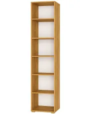 Regał na dokumenty 50 cm dąb craft złoty - Aneris 4X w sklepie aosom.live