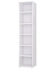Biały regał otwarty w stylu skandynawskim 60 cm - Aneris 4X w sklepie aosom.live