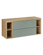 Zielona wisząca szafka pod umywalkę z szufladami - Verdessa 9X w sklepie aosom.live