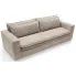 Beżowa sofa sztruksowa z funkcją spania - Eriena 3X