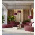 Burgundowa lampa z abazurem M161-Lawezo