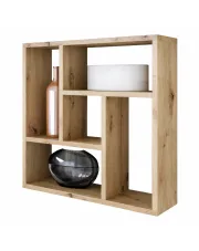 Nowoczesna półka na książki dąb artisan - Etiz w sklepie aosom.live