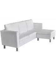 Biała elegancka sofa 3-osobowa – Senzo w sklepie aosom.live