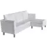 Biała elegancka sofa 3 osobowa – Javris