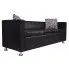 Zdjęcie minimalistyczna sofa 3-osobowa Swax 3B czarna  | aosom.live