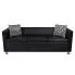 Szczegółowe zdjęcie nr 6 produktu Sofa 3-osobowa Swax 3B - czarna