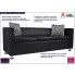 Szczegółowe zdjęcie nr 4 produktu Sofa 3-osobowa Swax 3B - czarna
