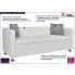 Zdjęcie sofa 3-osobowa Swax 3W - biała | aosom.live