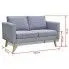 Szczegółowe zdjęcie nr 6 produktu Sofa dwuosobowa Imex 2S - jasnoszara