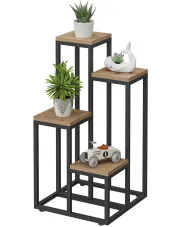 Kwietnik stojak na kwiaty metalowy dąb artisan - Tocador 15X w sklepie aosom.live