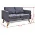 Szczegółowe zdjęcie nr 7 produktu Sofa dwuosobowa Imex 3S - ciemny szary