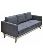 Sofa 3-osobowa Imex 3L - ciemny szary w sklepie aosom.live