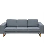 Jasnoszara 3-osobowa sofa - Drofas w sklepie aosom.live