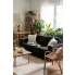 Ciemnoszara 3 osobowa sofa Drofas