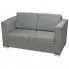 Dwuosobowa szara sofa loftowa - Telva 2Q