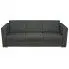 Trzyosobowa ciemnoszara sofa loftowa Sigala 3Q