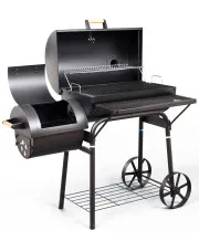 Podwójny grill stalowy z kominkiem - Wotion w sklepie aosom.live