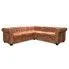 Szczegółowe zdjęcie nr 5 produktu Klasyczny narożnik chesterfield Origo - rudy