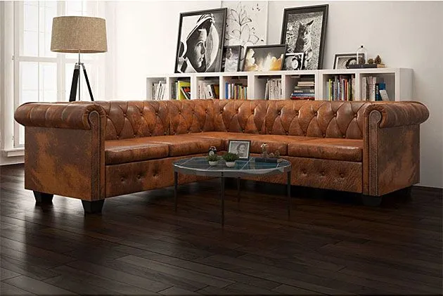 sofa narożna chesterfield Origo - wizualizacja