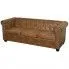 3-osobowa brązowa sofa w stylu Chesterfield - Xavier 3Q