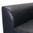 Fotografia Rozkładana sofa Antlia z ekokóry - czarna z kategorii Wypoczynki
