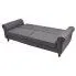 Szczegółowe zdjęcie nr 5 produktu Pikowana sofa Carpon 3K - szara