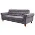 Zdjęcie produktu Pikowana sofa Carpon 3K - szara.
