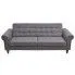 Fotografia Pikowana sofa Carpon 3K - szara z kategorii Salon