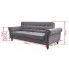 Szczegółowe zdjęcie nr 9 produktu Pikowana sofa Carpon 3K - szara