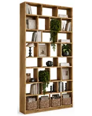 Wysoki regał biblioteczka nowoczesna dąb artisan - Otieni w sklepie aosom.live