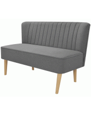 Romantyczna sofa Lernes - jasnoszara w sklepie aosom.live